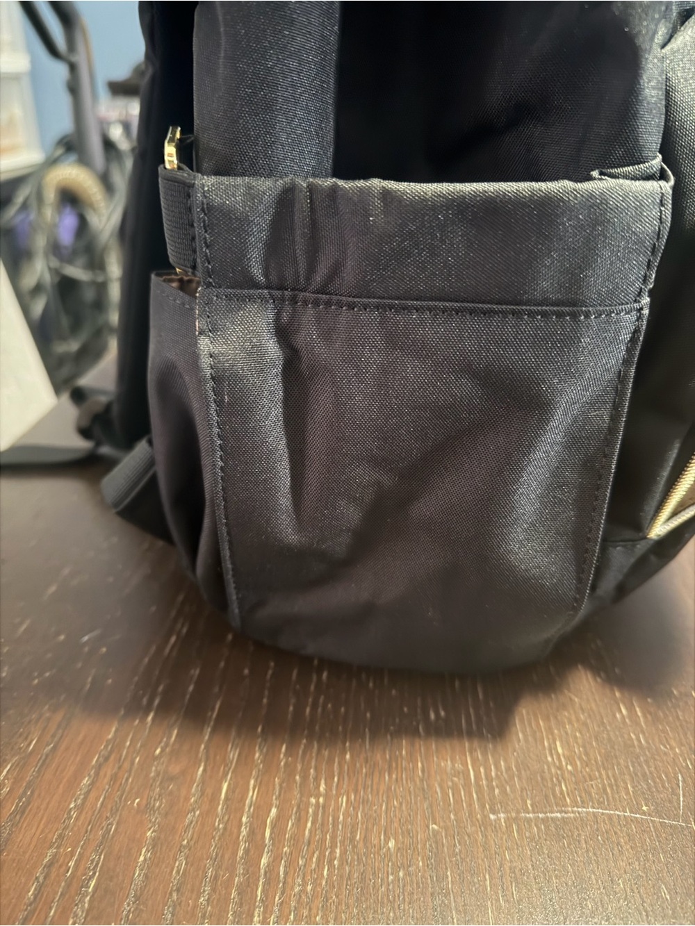 Lovevook Black Backpack with Gold Accents - Picture 4 of 6